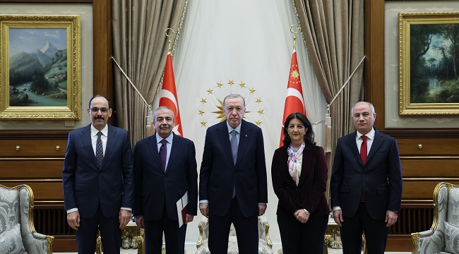 Erdoğan, DEM Parti Heyetiyle Külliye'de bir araya geldi