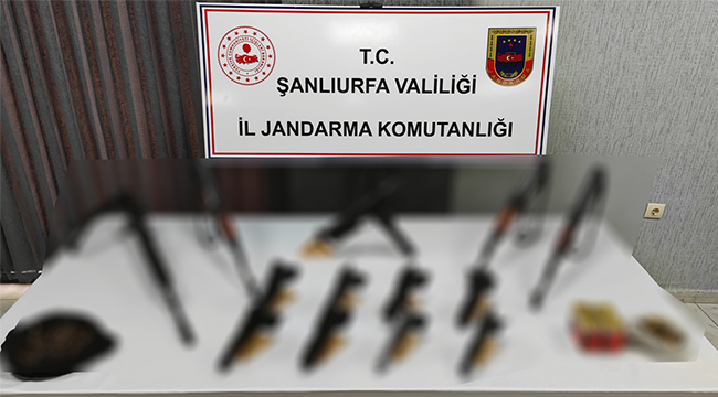 Silah kaçakçılarına yönelik operasyon Siverek'e de uzandı:22 gözaltı