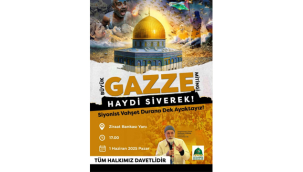 Siverek'ten Gazze için anlamlı çağrı: Haydi Meydanlara!