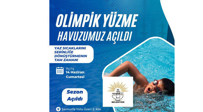 Siverek Olimpik Yüzme Havuzu sezonu açtı