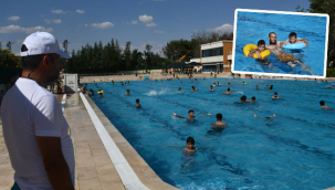 Siverek'te yaz güvenli başladı: Yüzme havuzu hizmete girdi