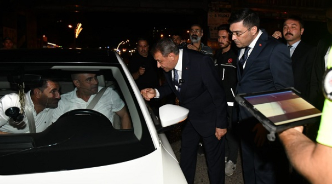 Vali Şıldak, Siverek'te asayiş uygulamasına katıldı