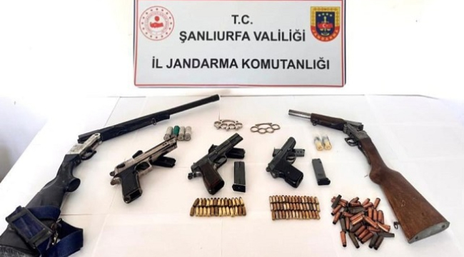 Siverek dahil 4 İlçede eş zamanlı silah operasyonu: 10 gözaltı