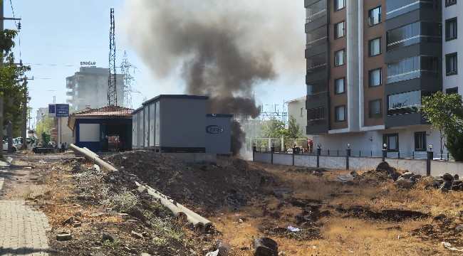 Siverek trafo merkezinde yangın: Kentte elektrikler kesildi 