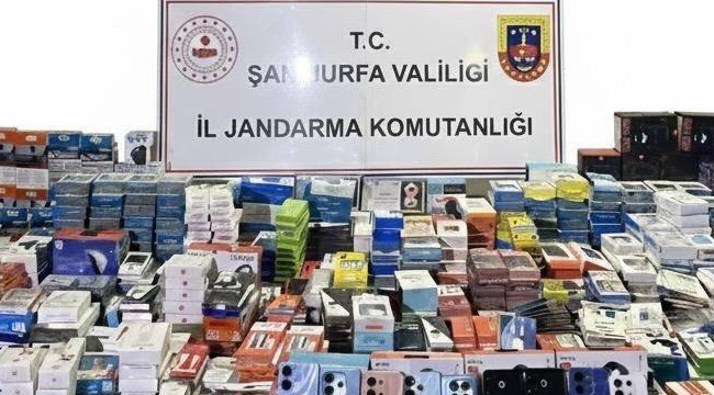 Şanlıurfa binlerce elektronik eşya ele geçirildi!