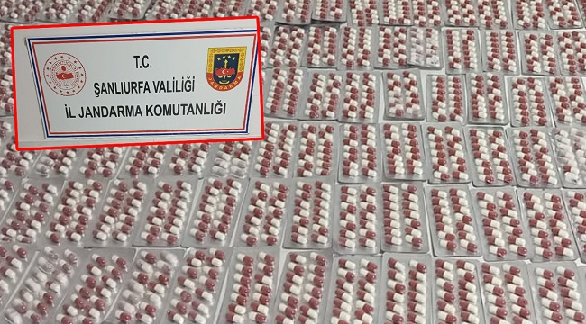Şanlıurfa'da 2 binden fazla sentetik hap ele geçirildi