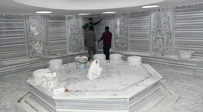 Siverek'te yıllardır kapalı olan hamam ve sauna yeniden hayat buluyor