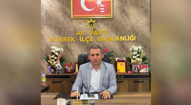 AK Parti İlçe Başkanı Özeyranoğlu'dan Öğretmenler günü mesajı