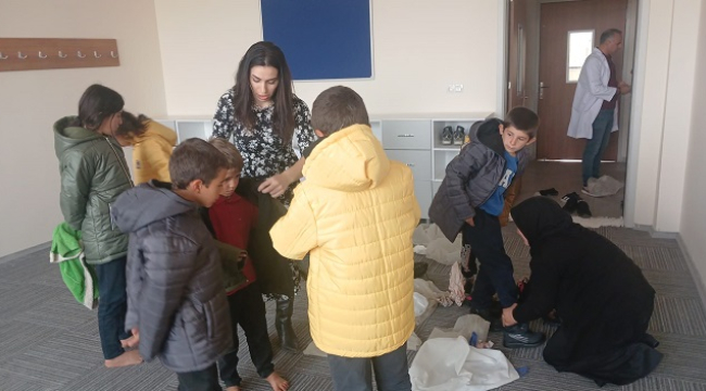 "Bir çocuk üşürse yüreğim üşür" kampanyası Siverek'te umut oldu