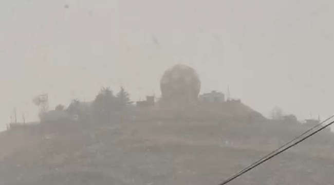 Karacadağ'a sezonun ilk karı düştü: Zirve beyaza bürünemedi