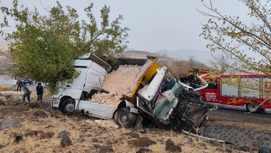 Siverek'te tır ve kamyon çarpıştı: 1 ölü, 1 yaralı