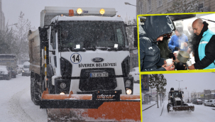Siverek Belediyesi'nden kar ile topyekûn mücadele