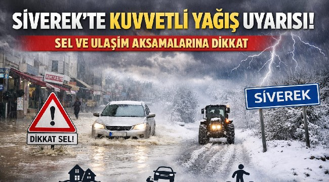 Siverek'te Kuvvetli Yağış Uyarısı 