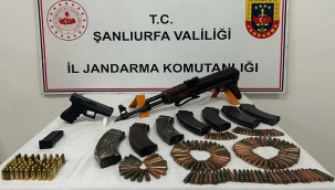Siverek'te silah operasyonu: Kalaşnikof ele geçirildi