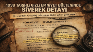 1938 Tarihli Gizli Emniyet Bülteninde Siverek Detayı
