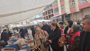 CHP Kadın Kolları Siverek'te Esnafın Nabzını Tuttu