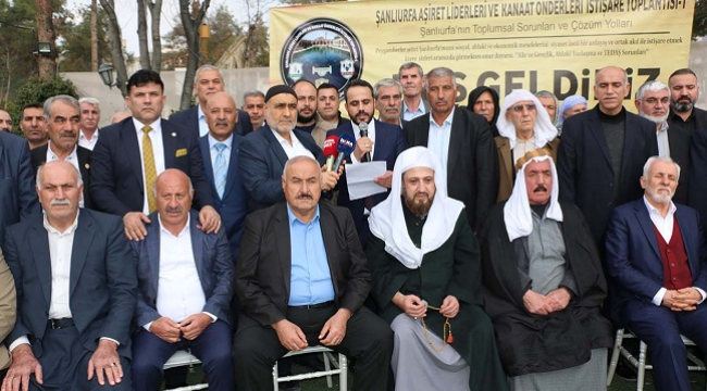 Şanlıurfa'da aşiretlerden ortak tavır: Aile, gençlik ve çiftçi sorunları için ortak ses