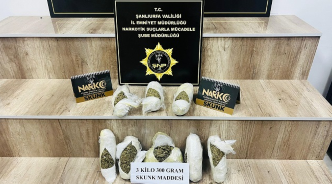 Şanlıurfa'da polis operasyonu: Kilolarca narkotik madde yakalandı