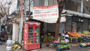 Siverek'te esnafın tepkisi pankarta yansıdı