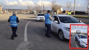 Siverek'te trafikteki sürücülere su ve hurma ikramı