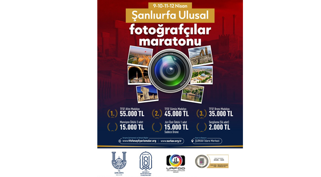 Şanlıurfa Ulusal Fotoğrafçılar Maratonu Başlıyor