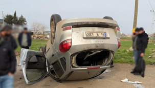 Siverek-Adıyaman Karayolunda trafik kazası: 2 yaralı