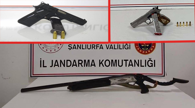 Siverek'te ruhsatsız silah operasyonu