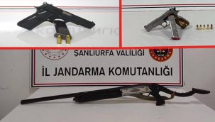 Siverek'te ruhsatsız silah operasyonu