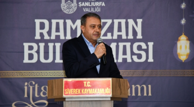 Vali Hasan Şıldak Siverek'te İftar Sofrasında Vatandaşlarla Buluştu