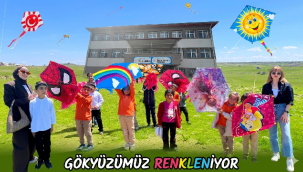 Bağlık İmam Hatip Ortaokulu'nda Uçurtma Şenliği Düzenlendi