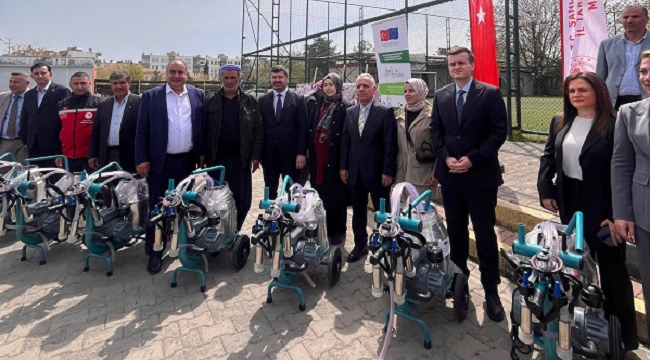 Şanlıurfa'da Üreticilere Süt Sağım Makinesi Verildi