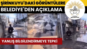 Şirinkuyu'daki altyapı görüntülerine açıklama: Siverek Belediyesi sorumluluk vurgusu yaptı