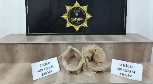 Siverek'te 2,4 kilogram eroin ele geçirildi