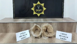 Siverek'te 2,4 kilogram eroin ele geçirildi