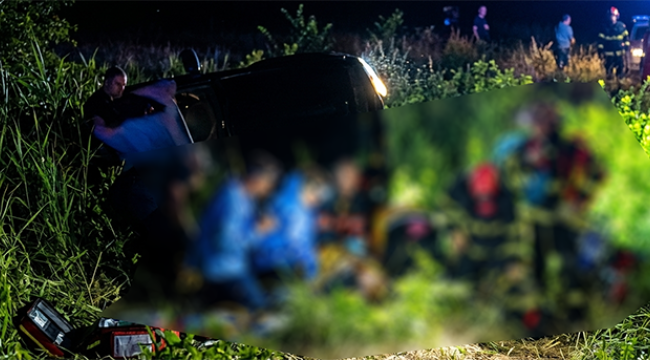 Siverek'te otomobil şarampole devrildi: 6 kişi yaralandı