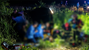 Siverek'te otomobil şarampole devrildi: 6 kişi yaralandı