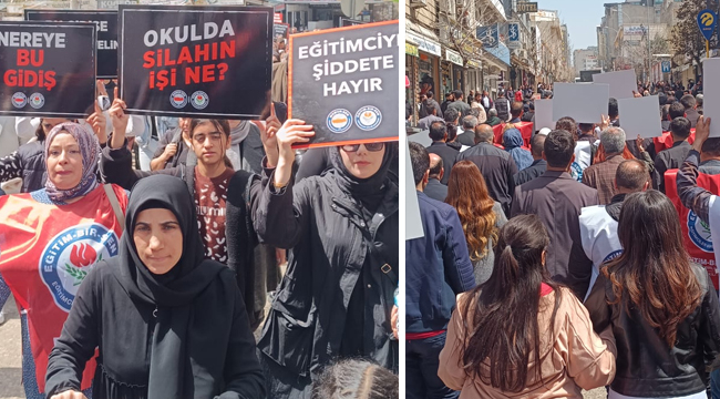 Siverek'te "Şiddete Hayır" yürüyüşü başladı!