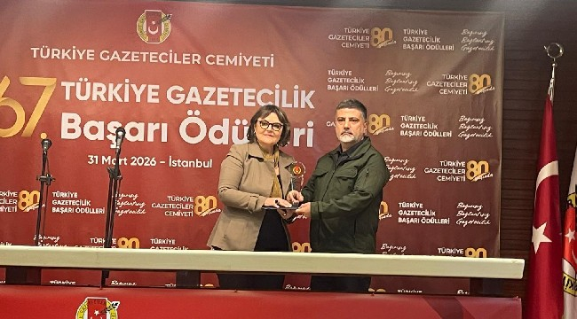 Siverekli Gazeteci Ali Leylak'a Türkiye Gazetecilik Başarı Ödülü