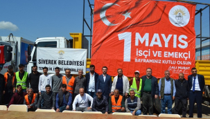 Eski Ɓaşkan 1 Mayıs'ta işçileri unutmadı