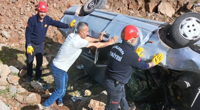 Siverek-Diyarbakır yolunda kaza: 1 yaralı