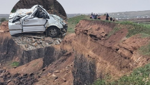 Siverek'te Feci Olay: Araç Uçuruma Yuvarlandı: 1 ölü