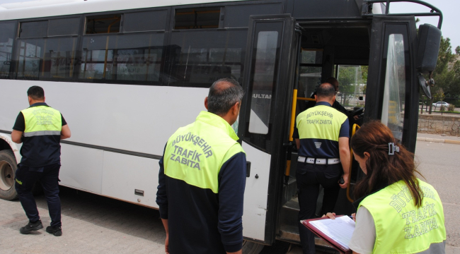 Siverek'te Toplu Taşıma Araçları Mercek Altında