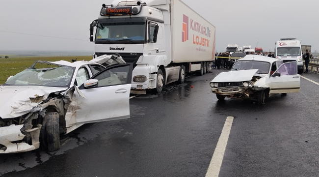 Siverek'te zincirleme kaza can aldı: 2 ölü, 2 yaralı