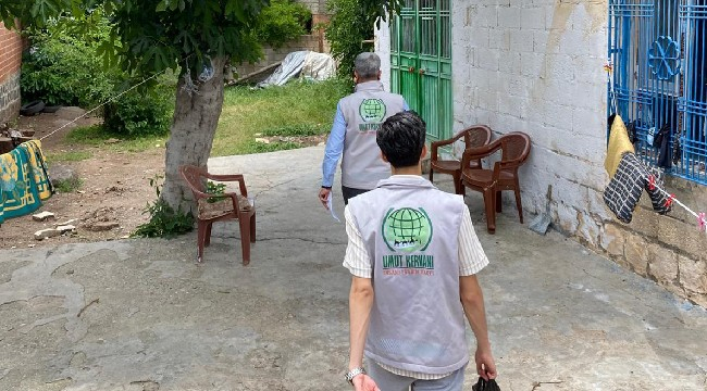 Umut Kervanı'ndan Siverek'te ihtiyaç sahibi ailelere kurban eti desteği