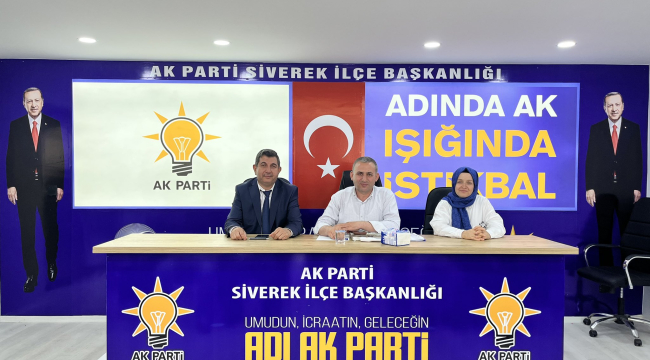 AK Parti Siverek Teşkilatı Haftalık Olağan Toplantısını Gerçekleştirdi