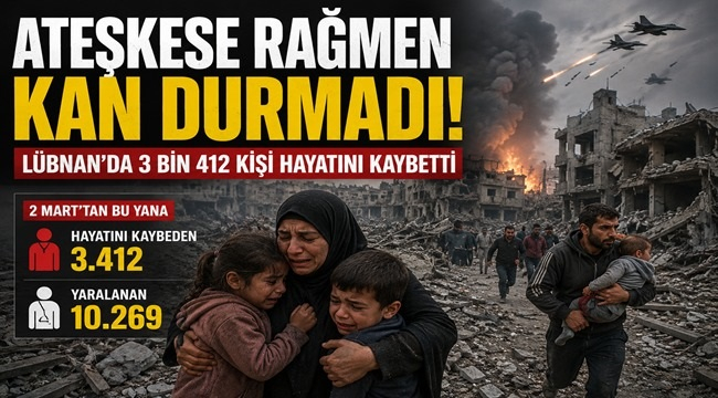 Ateşkes Kâğıt Üzerinde Kaldı: Ölü Sayısı 3 Bin 412'ye Ulaştı