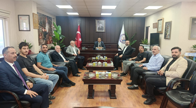 Hasan İzol ve Marangozlar Odasından ŞESOB'a Ziyaret