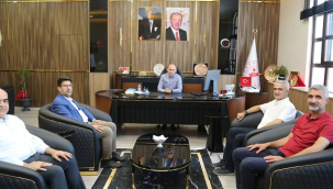 Memur-Sen Heyetinden Siverek Kaymakamı Salih Sak'a Ziyaret
