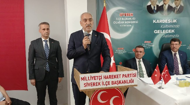 MHP Siverek'te İlçe Başkanlığına Mahmut Gülel Seçildi