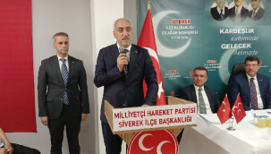 MHP Siverek'te İlçe Başkanlığına Mahmut Gülel Seçildi